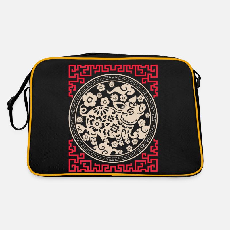 Horoscope chinois Chine Année du Cochon Sac Retro