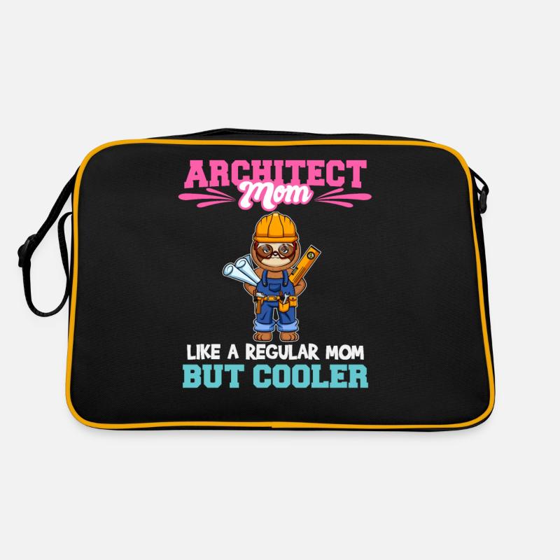 Architecte Maman comme une maman régulière mais plus cool Sac Retro