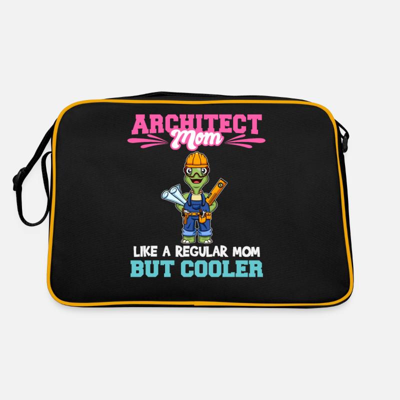 Architecte Maman comme une maman régulière mais plus cool Sac Retro