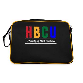 Hbcu Clothing Historic Black College - Sac Retro - noir/or - Dos
