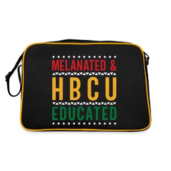 Hbcu Clothing Historic Black College - Sac Retro - noir/or - Dos