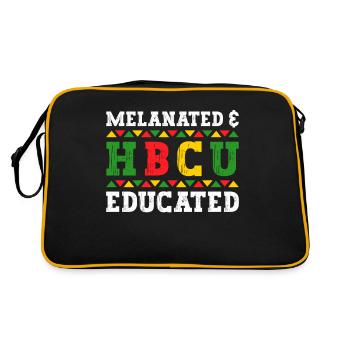 Hbcu Clothing Historic Black College - Sac Retro - noir/or - Dos