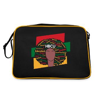 Hbcu Clothing Historic Black College - Sac Retro - noir/or - Dos