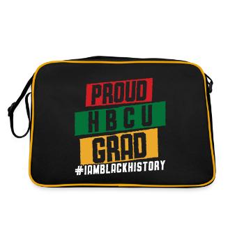 Hbcu Clothing Historic Black College - Sac Retro - noir/or - Dos