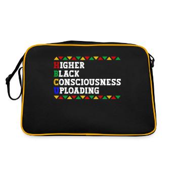 Hbcu Clothing Historic Black College - Sac Retro - noir/or - Dos