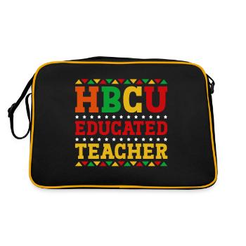 Hbcu Clothing Historic Black College - Sac Retro - noir/or - Dos
