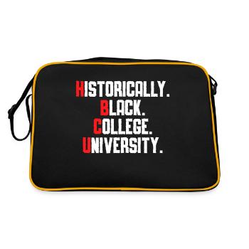 Hbcu Clothing Historic Black College - Sac Retro - noir/or - Dos