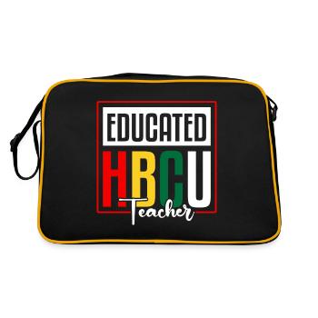 Hbcu Clothing Historic Black College - Sac Retro - noir/or - Dos
