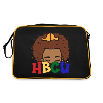 Hbcu Clothing Historic Black College - Sac Retro - noir/or - Dos