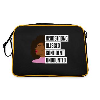 Hbcu Clothing Historic Black College - Sac Retro - noir/or - Dos
