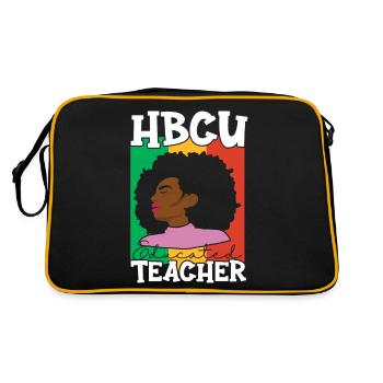 Hbcu Clothing Historic Black College - Sac Retro - noir/or - Dos