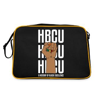 Hbcu Clothing Historic Black College - Sac Retro - noir/or - Dos