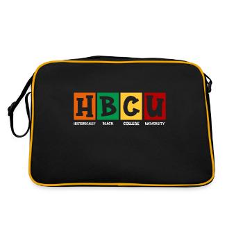 Hbcu Clothing Historic Black College - Sac Retro - noir/or - Dos