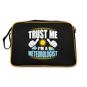 Croyez-moi, je suis météorologue météorologie météo - Sac Retro - noir/or - Dos