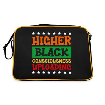 Hbcu Clothing Historic Black College - Sac Retro - noir/or - Dos