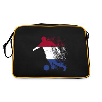 Équipe nationale des Pays-Bas - Sac Retro - noir/or - Dos