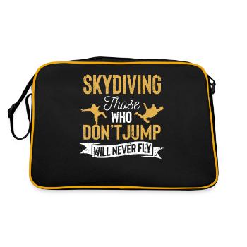 Parachutisme parachutiste - Sac Retro - noir/or - Dos