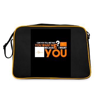 Je te veux, tu me veux aussi? - Sac Retro - noir/or - Dos