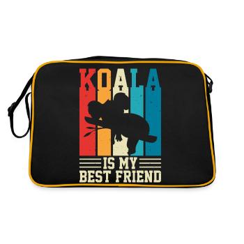 KOALAS BEST FRIEND - Sac Retro - noir/or - Dos