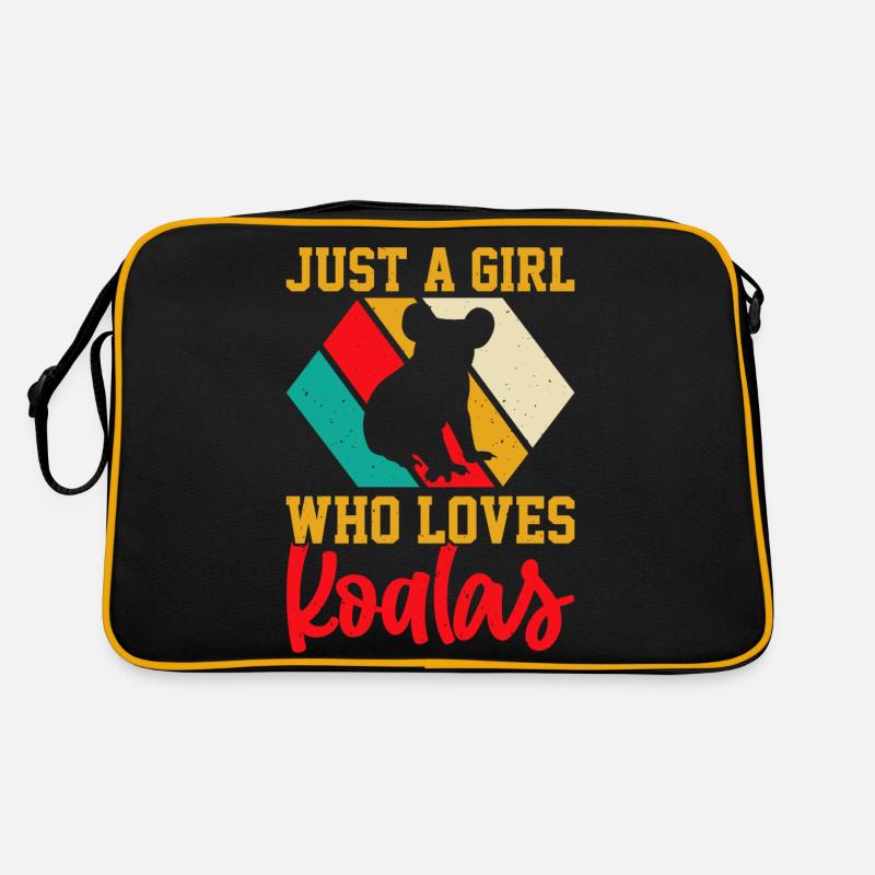 NUR EIN MÄDCHEN, DAS KOALAS LIEBT Retro Tasche