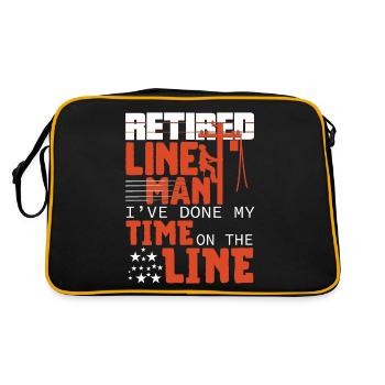 Retired Lineman - Retro Bag - black/gold - Back