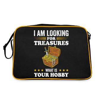Gold Panning Gold Panning Gold Prospectors Gold Diggers - Retro Bag - black/gold - Back