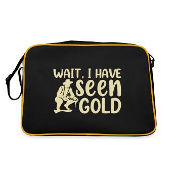 Gold Panning Gold Panning Gold Prospectors Gold Diggers - Retro Bag - black/gold - Back