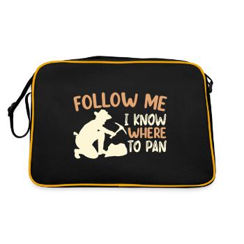 Gold Panning Gold Panning Gold Prospector - Retro Bag - black/gold - Back