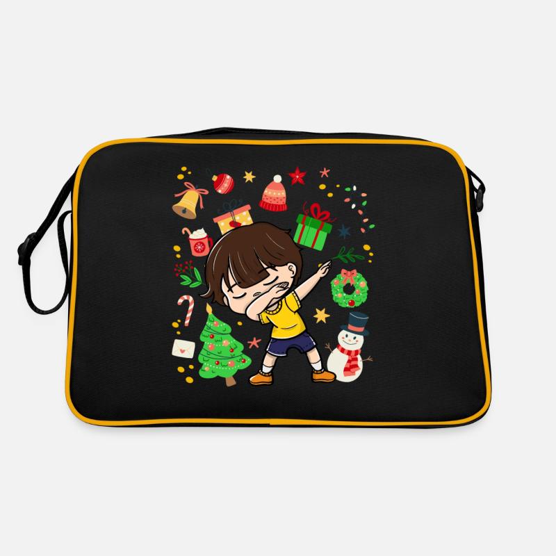 Dab Young Child Décorations d’arbres de Noël Noël Sac Retro