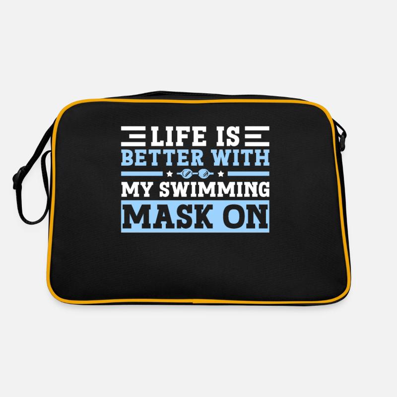 Schimmer Schwimmen Life Is Better With My Retro Tasche