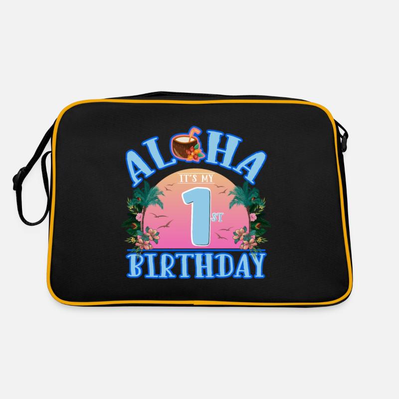 Aloha c’est ma boisson à la noix de pour mon 1er anniversaire et Sac Retro