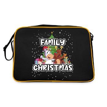 Arbre de Noël familial de Noël - Sac Retro - noir/or - Dos