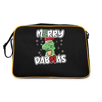 Dabbing Dino Dab Noël - Sac Retro - noir/or - Dos
