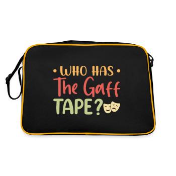 Who has the gaff tape? Musicals Theater - Retro Tasche - Schwarz/Gold - Hinten