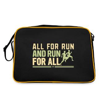 All for run and run for all - Retro Bag - black/gold - Back