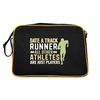 Competitive sports Athletics lovers - Retro Bag - black/gold - Back