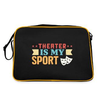 Le théâtre est mon sport Comédies musicales Théâtre - Sac Retro - noir/or - Dos