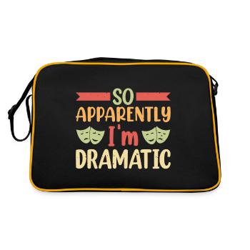 So apparently I'm dramatic Theater - Retro Tasche - Schwarz/Gold - Hinten