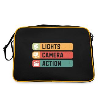 Lights Camera Action Film - Retro Bag - black/gold - Back