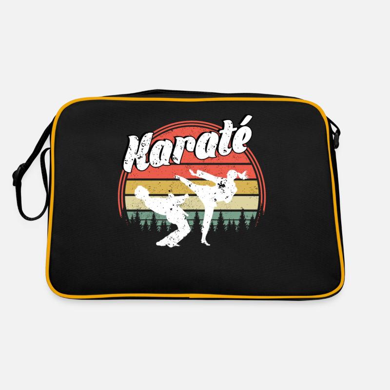 Karaté - Sac Retro - noir/or