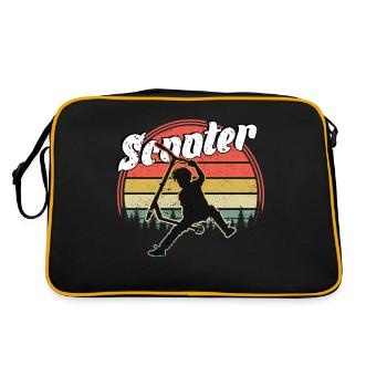 Trottinette freestyle - Sac Retro - noir/or - Dos