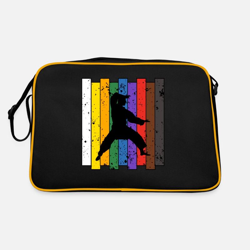 Karate - Retro Tasche - Schwarz/Gold