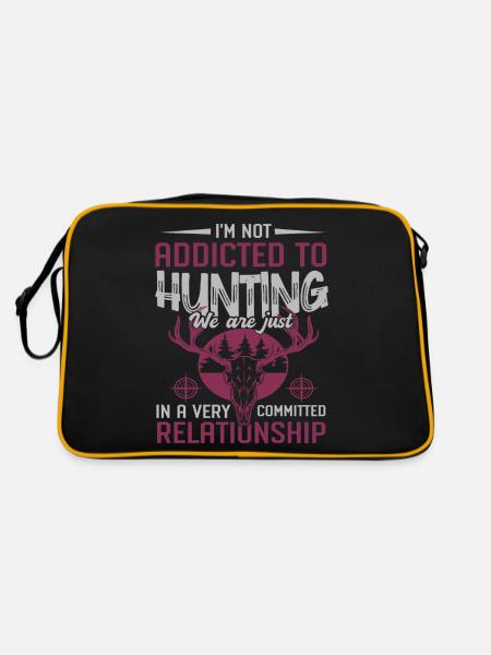 Jäger - Retro Tasche - Schwarz/Gold - Hinten