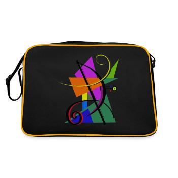 Modern art - Retro Bag - black/gold - Back