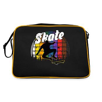 Skateboard Freestyle - Sac Retro - noir/or - Dos