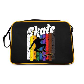 Skateboard Freestyle - Sac Retro - noir/or - Dos