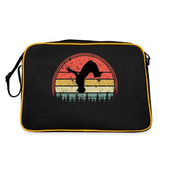 Freies Laufen - Retro Tasche - Schwarz/Gold - Hinten
