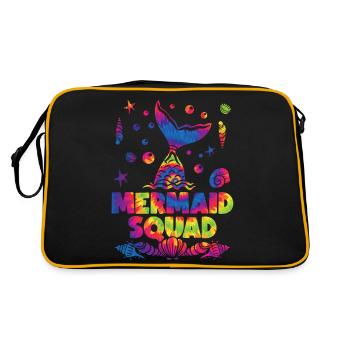 Mermaid Squad Seashell coloré Tie Dye - Sac Retro - noir/or - Dos