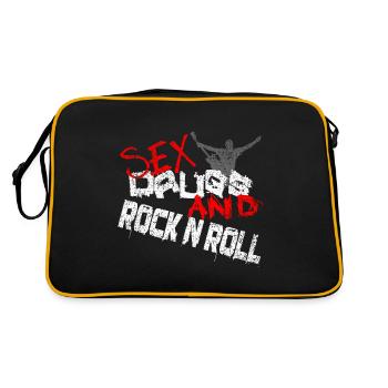 Grunge Sex Drugs And Rock And Roll - Sac Retro - noir/or - Dos