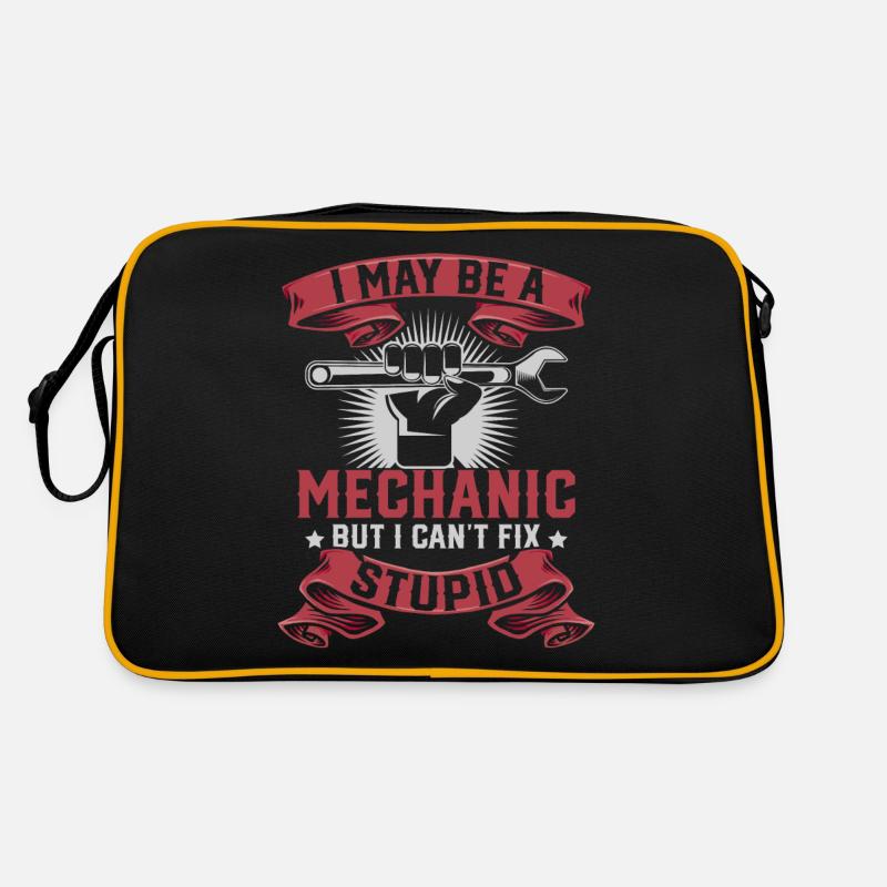Mechaniker - Retro Tasche - Schwarz/Gold